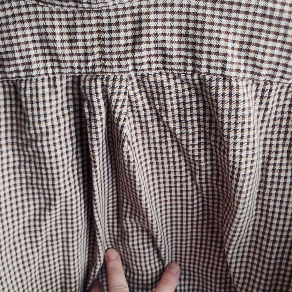 Ralph Lauren Men’s Brown and Cream Check Button-Down Shirt Size S. - Picture 4 of 4